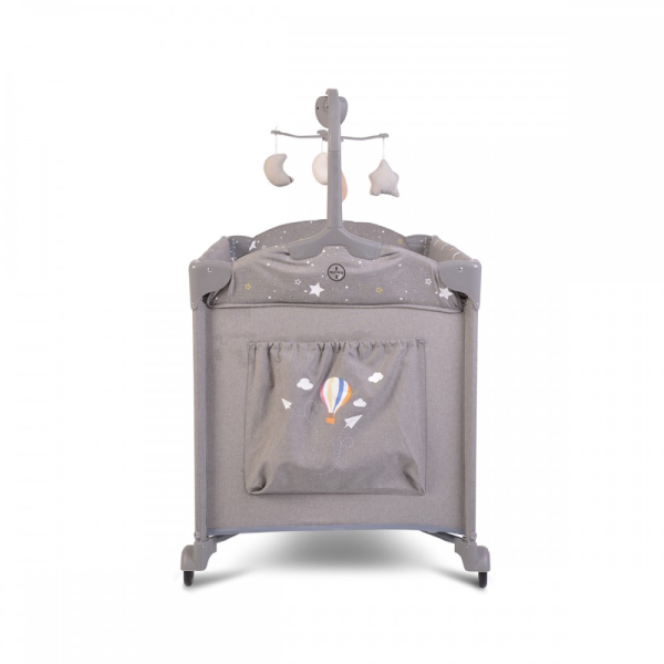 Παρκοκρέβατο 2 Θέσεων (0+ Μηνών/Έως 15kg) Cangaroo Once Upon A Time 2 Grey