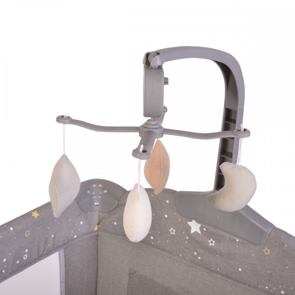 Παρκοκρέβατο 2 Θέσεων (0+ Μηνών/Έως 15kg) Cangaroo Once Upon A Time 2 Grey