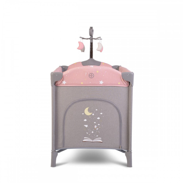 Παρκοκρέβατο 2 Θέσεων (0+ Μηνών/Έως 15kg) Cangaroo Once Upon A Time 2 Pink