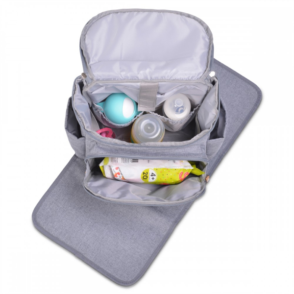 Τσάντα Αλλαξιέρα Backpack (30x20x37) Cangaroo Megan Grey