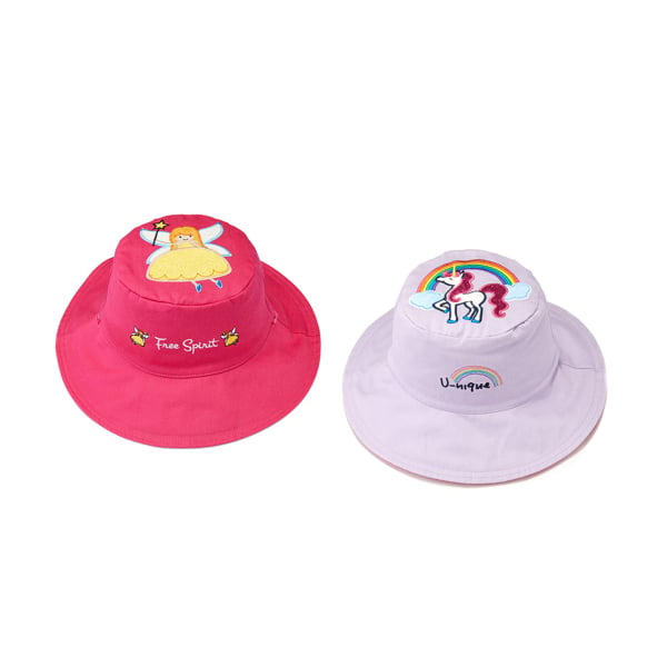 Παιδικό Καπέλο 2 Όψεων Με Προστασία UV FlapjackKids Princess/Unicorn