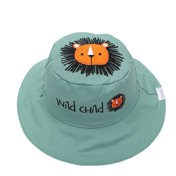 Παιδικό Καπέλο 2 Όψεων Με Προστασία UV FlapjackKids Λιονταράκι