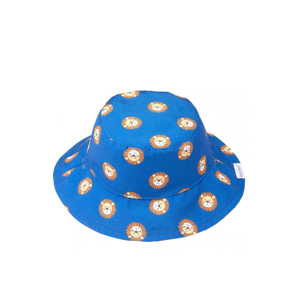 Παιδικό Καπέλο 2 Όψεων Με Προστασία UV FlapjackKids Lion/Monkey