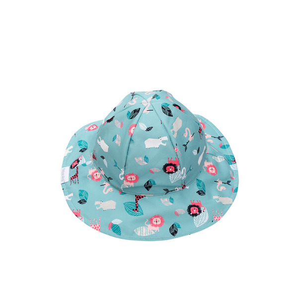 Παιδικό Καπέλο 2 Όψεων Με Προστασία UV FlapjackKids Pink Zoo