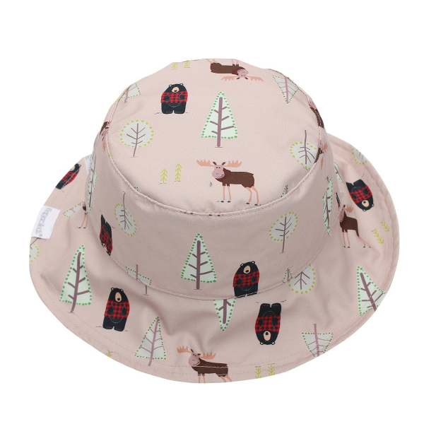 Παιδικό Καπέλο 2 Όψεων Με Προστασία UV FlapjackKids Moose/Cottage