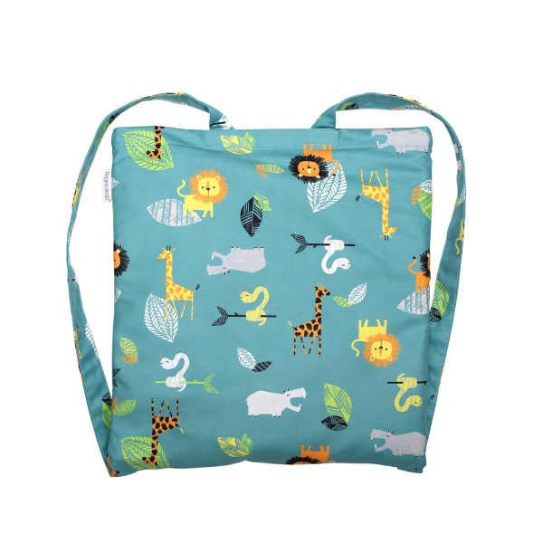 Παιδική Πετσέτα Θαλάσσης Microfiber 2 Όψεων (71x145) FlapjackKids Green Zoo