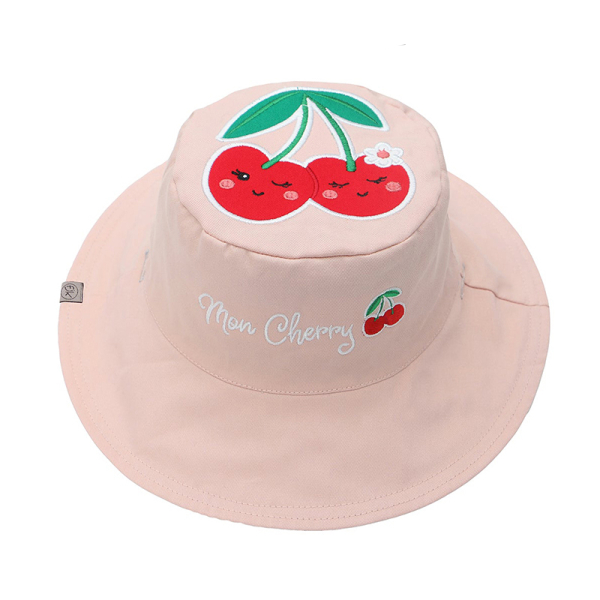 Παιδικό Καπέλο 2 Όψεων Με Αντιηλιακή Προστασία UPF50 FlapjackKids Cat/Cherry