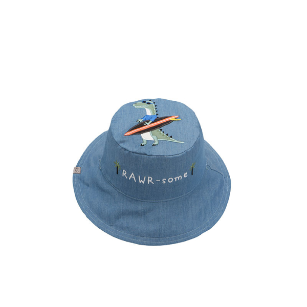 Παιδικό Καπέλο 2 Όψεων Με Προστασία UV FlapjackKids Dino/Surf