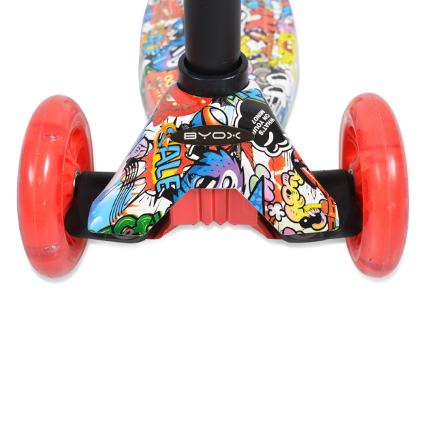 Παιδικό Πατίνι Τρίτροχο (3+ Ετών) Byox Rapture Red