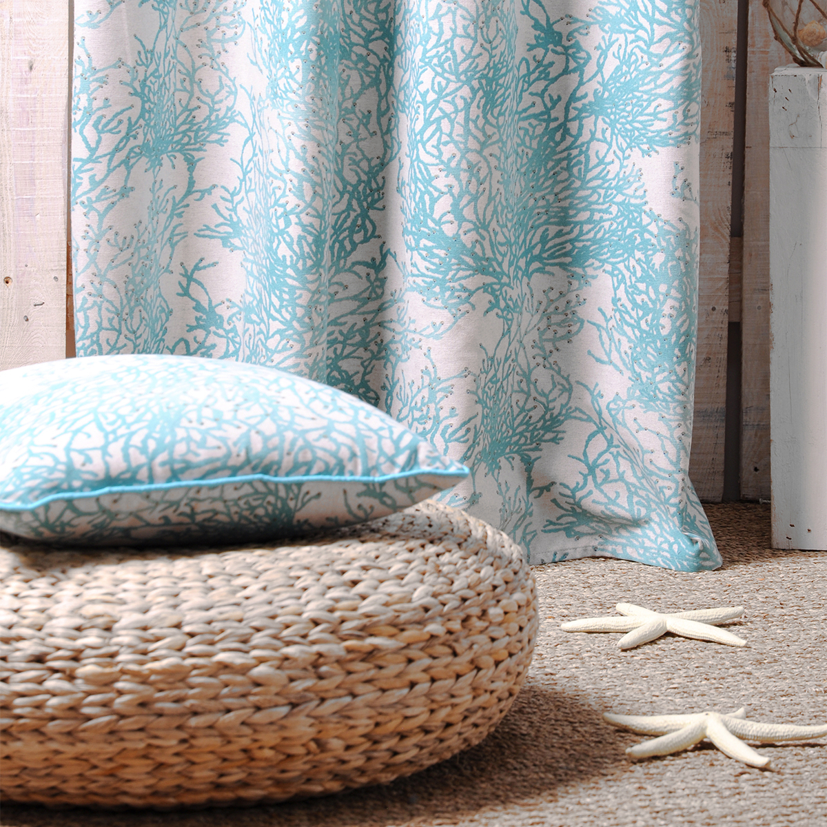Διακοσμητικό Μαξιλάρι (40X40) S-F Caledonie Turquoise C08272004 Home Λευκά Είδη Σαλονιού Μαξιλάρια Διακοσμητικά Spitishop