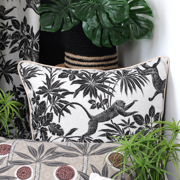 Διακοσμητικό Μαξιλάρι 2 Όψεων (50x50) S-F Sapajou Noir C11873001