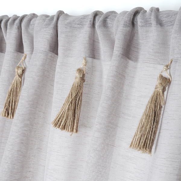 Κουρτίνα (140x260) Με Τούνελ S-F Ibiza Naturel R6B220002VL