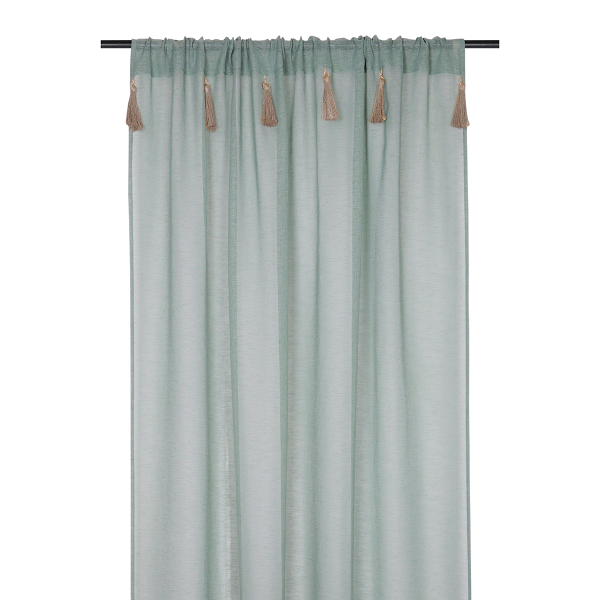 Κουρτίνα (140x260) Με Τούνελ S-F Ibiza Jade R6B220004VL