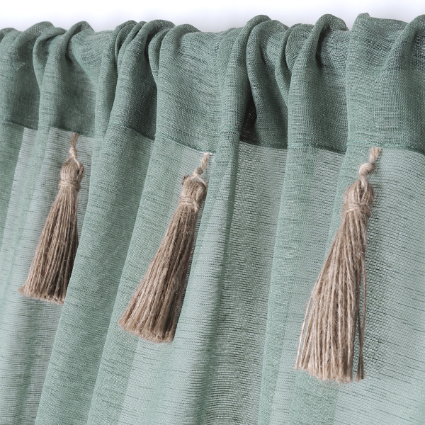 Κουρτίνα (140x260) Με Τούνελ S-F Ibiza Jade R6B220004VL