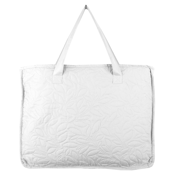 Κουβερλί Υπέρδιπλο (220x240) + Διακοσμητικές Μαξιλαροθήκες S-F Cassandre Blanc P4A616005