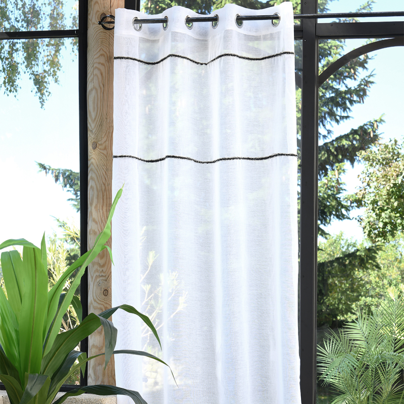 Κουρτίνα (140x260) Με Τρουκς S-F Goma Blanc R6B680001VL