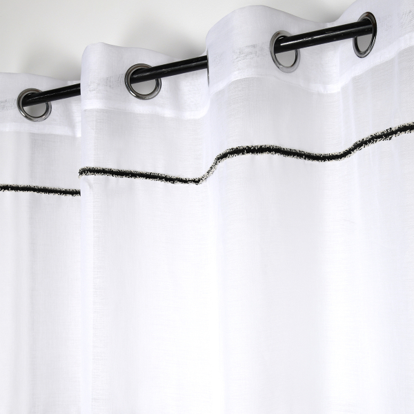 Κουρτίνα (140x260) Με Τρουκς S-F Goma Blanc R6B680001VL