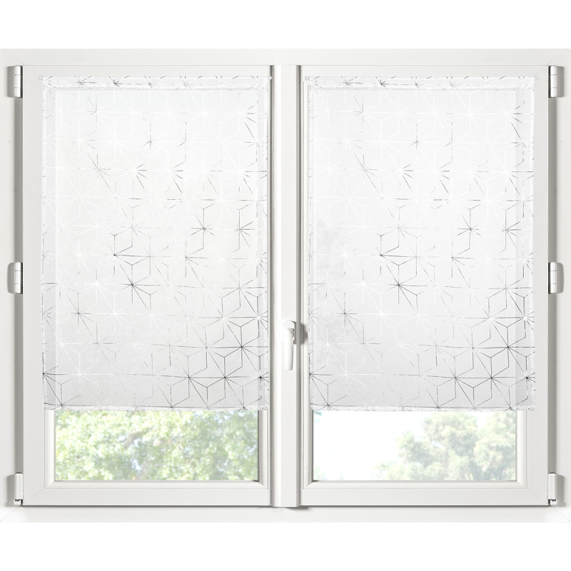 Σετ Κουρτίνες Παραθύρου (60x160) Με Τούνελ S-F Hoffmann Argent RA4B389002