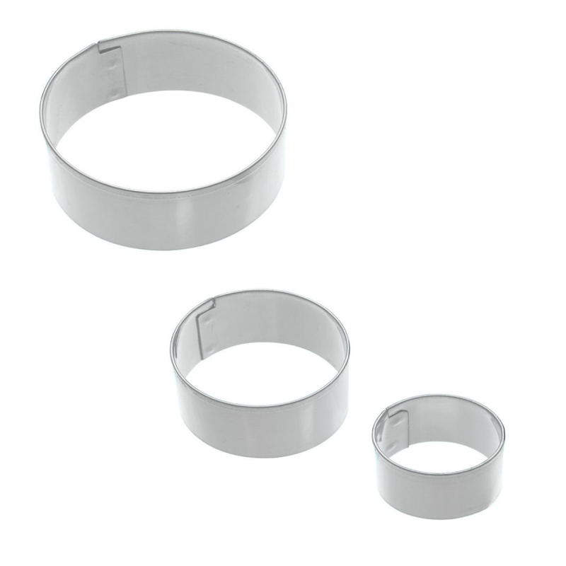 Κουπ Πατ Ανοξείδωτα (Σετ 3τμχ) F-V Silitop Round Gris 115200