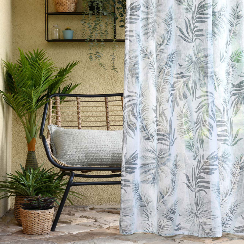 Κουρτίνα (140x260) Με Τρουκς S-F Assia Jade R6C292002VL