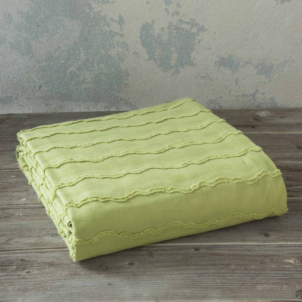 Κουβερτόριο Υπέρδιπλο (230x250) Nima Bed Linen Oleada Green