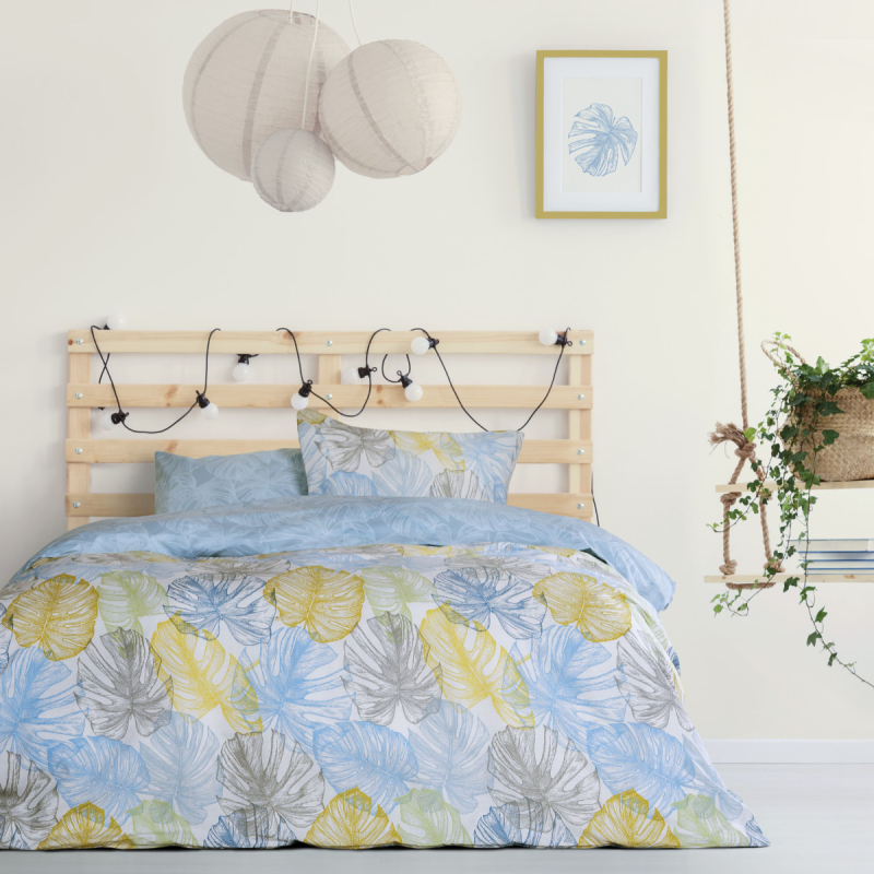 Κουβερλί Μονό (160x240) 2 Όψεων Kocoon Mostera Blue