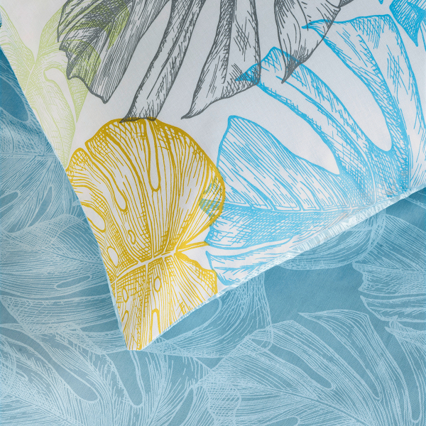 Κουβερλί Μονό (160x240) 2 Όψεων Kocoon Mostera Blue