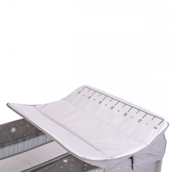 Παρκοκρέβατο 2 Θέσεων Με Αλλαξιέρα (0+ Μηνών/Έως 15kg) Cangaroo Once Upon A Time 3 Beige