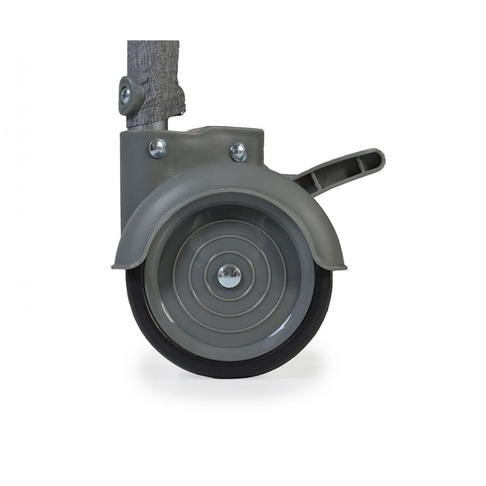 Παρκοκρέβατο (0+ Μηνών Έως 14Kg) Cangaroo Skyglow 1 Grey Home Βρεφικά Παρκοκρέβατα Μωρού Spitishop