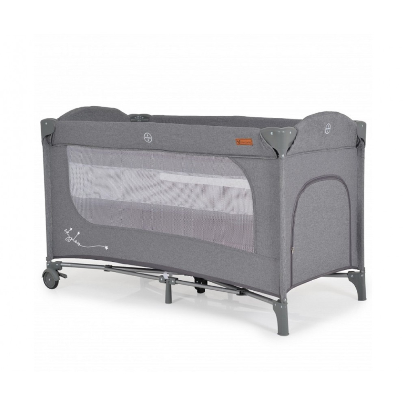 Παρκοκρέβατο 2 Θέσεων (0+ Μηνών/Έως 14kg) Cangaroo Skyglow 2 Grey