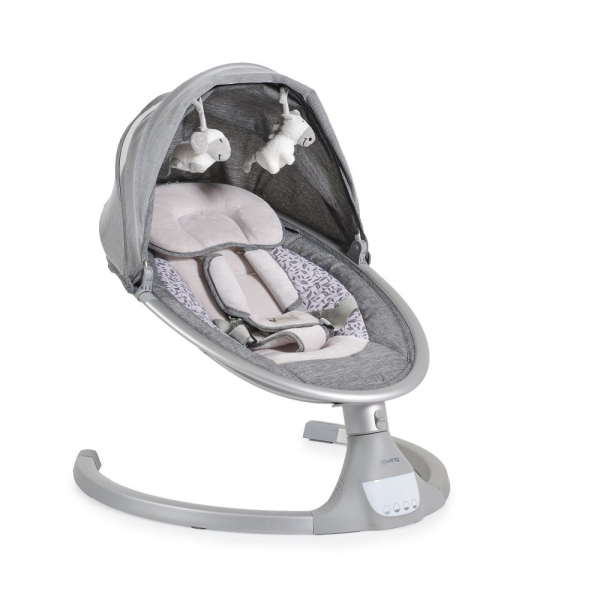 Ηλεκτρικό Ρηλάξ Με Μουσική (0-6 Μηνών/Έως 9kg) Cangaroo iSwing Silver