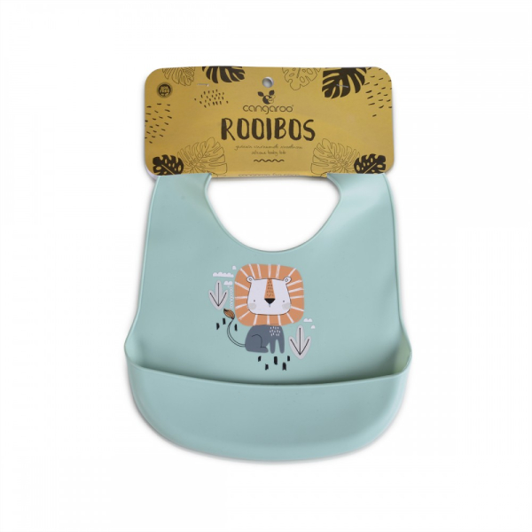 Σαλιάρα Σιλικόνης 4+ Μηνών (23x32) Cangaroo Rooibos Mint