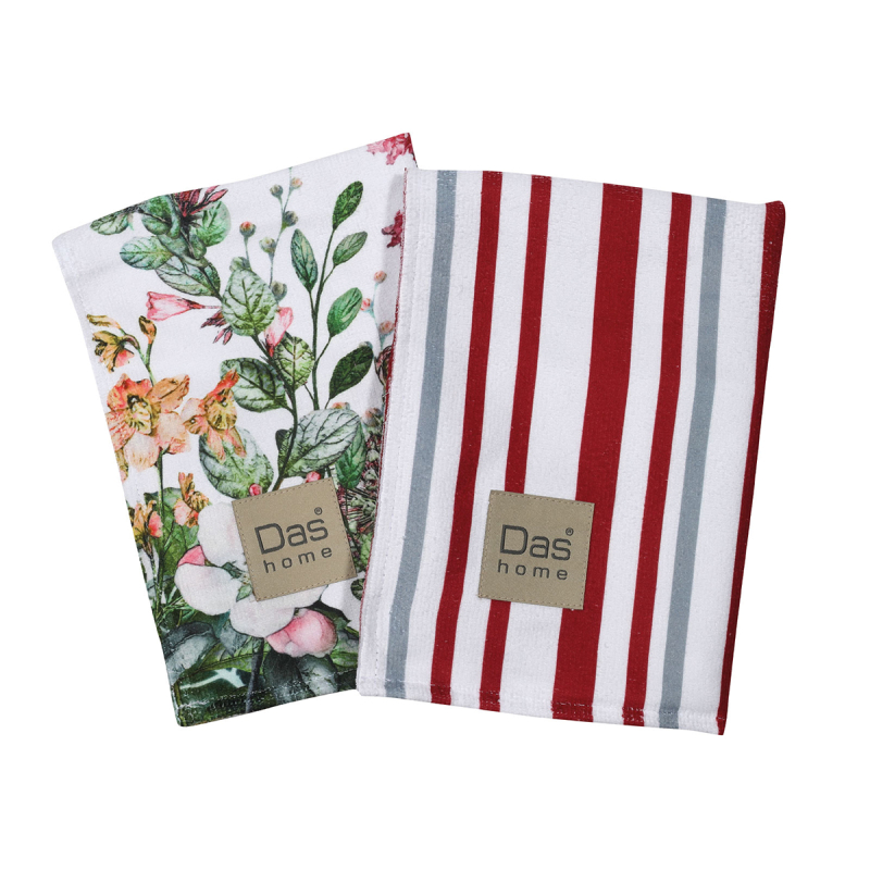 Ποτηρόπανα (Σετ 2τμχ) Das Home Kitchen 0634