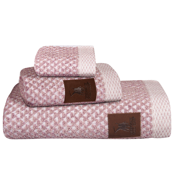 Πετσέτες Μπάνιου (Σετ 3τμχ) Greenwich Polo Club Essential 3048 Pink