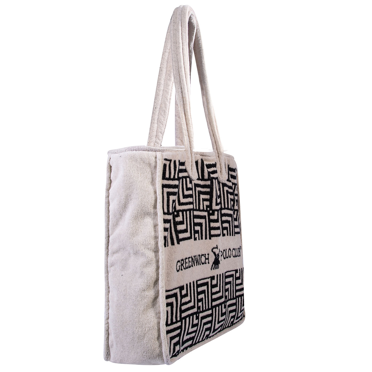 Τσάντα Θαλάσσης (42X45) Greenwich Polo Club Beach 3732 Ecru Home Τσάντες Spitishop