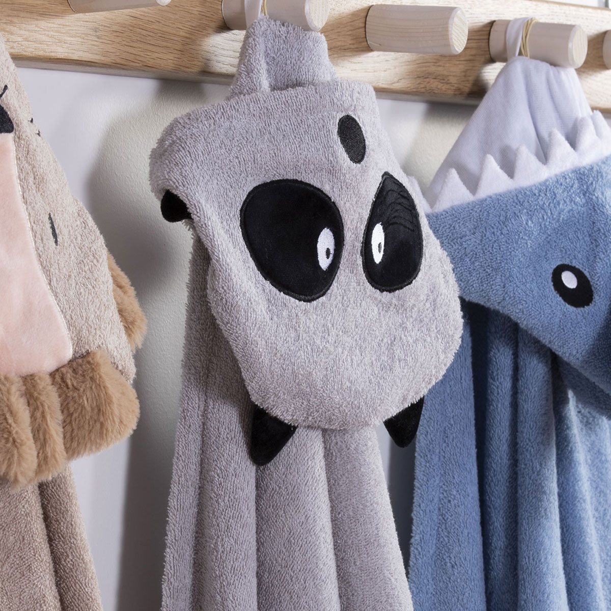 Βρεφική Κάπα (70X120) Nef-Nef Homeware Baby Racoon Grey Home Βρεφικά Προίκα Μωρού Κάπες Βρεφικές Spitishop