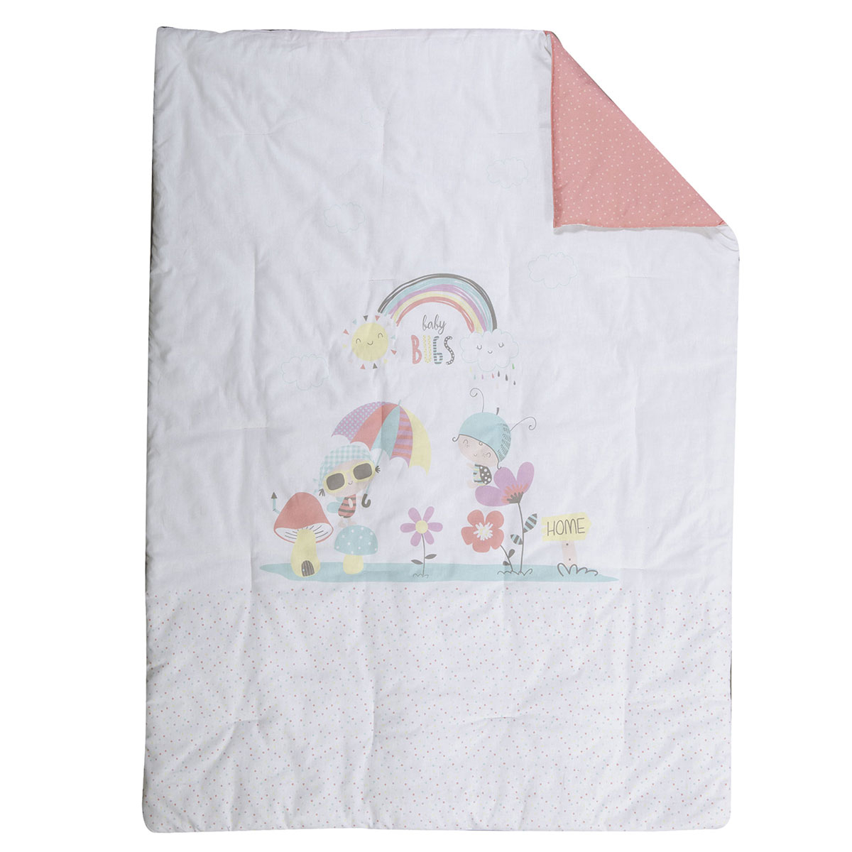 Κουβερλί Κούνιας (110X140) 2 Όψεων Nef-Nef Homeware Baby Bugs Home Βρεφικά Προίκα Μωρού Spitishop