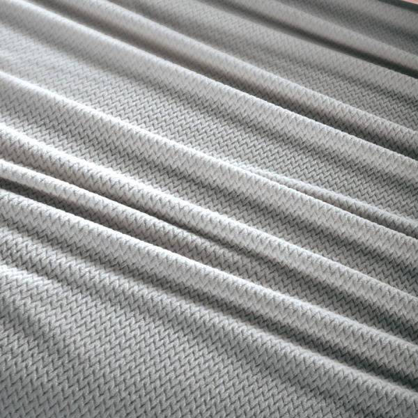Κουβέρτα Fleece Μονή (160x220) + Διακοσμητική Μαξιλαροθήκη (Σετ) Guy Laroche Rombus Silver