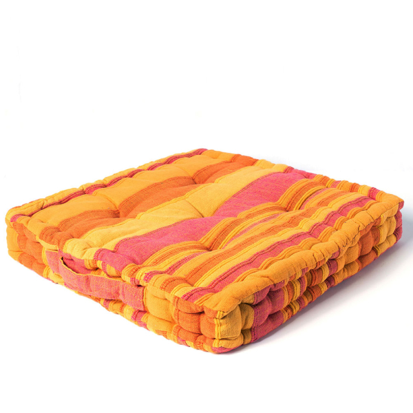 Μαξιλάρα Δαπέδου (45x45x8) Silk Fashion Kerala Yellow