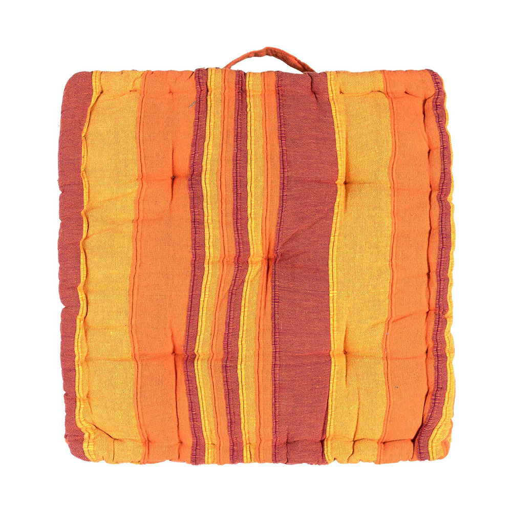 Μαξιλάρα Δαπέδου (45X45X8) Silk Fashion Kerala Orange Home Λευκά Είδη Σαλονιού Μαξιλάρια Spitishop