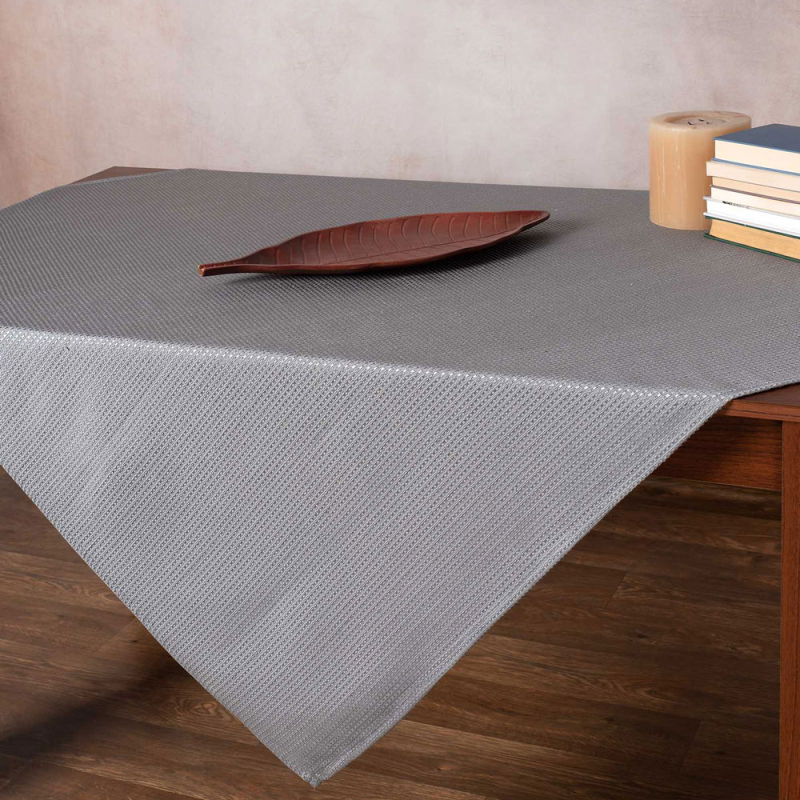 Τραπεζομάντηλο (175x175) Silk Fashion Nelly Grey