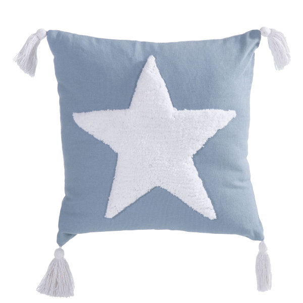 Διακοσμητικό Μαξιλάρι (35x35) Nef-Nef Homeware Hugging Star Blue