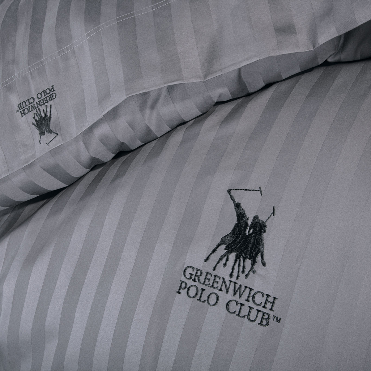 Παπλωματοθήκη Υπέρδιπλη (Σετ 220X240) Greenwich Polo Club Premium 2152 Anthracite Home Λευκά Είδη Κρεβατοκάμαρας Παπλωματοθήκες Υπέρδιπλες King Size 