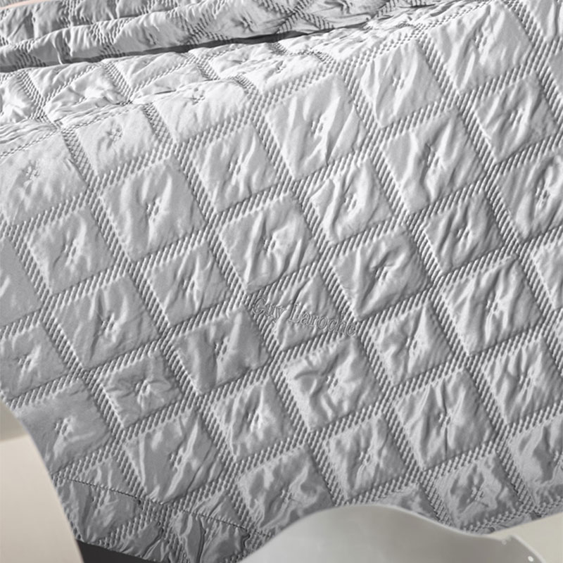 Κουβερλί King Size (Σετ 240X250) Guy Laroche Fiera Silver Home Λευκά Είδη Κρεβατοκάμαρας Spitishop