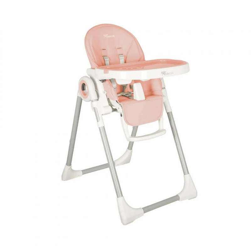Καρεκλάκι Φαγητού Αναδιπλούμενο (6-36 Μηνών) Baby Adventure Viva 2 Powder Pink