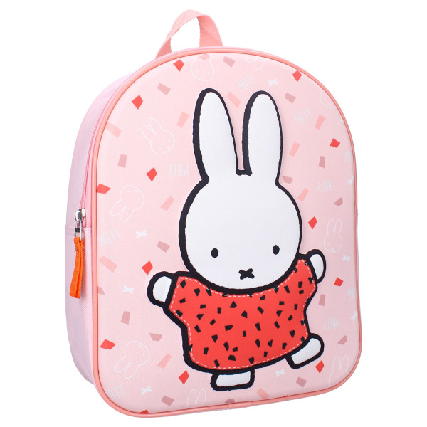 Σχολική Τσάντα Νηπιαγωγείου (26x11x32) Miffy Always Be You Pink