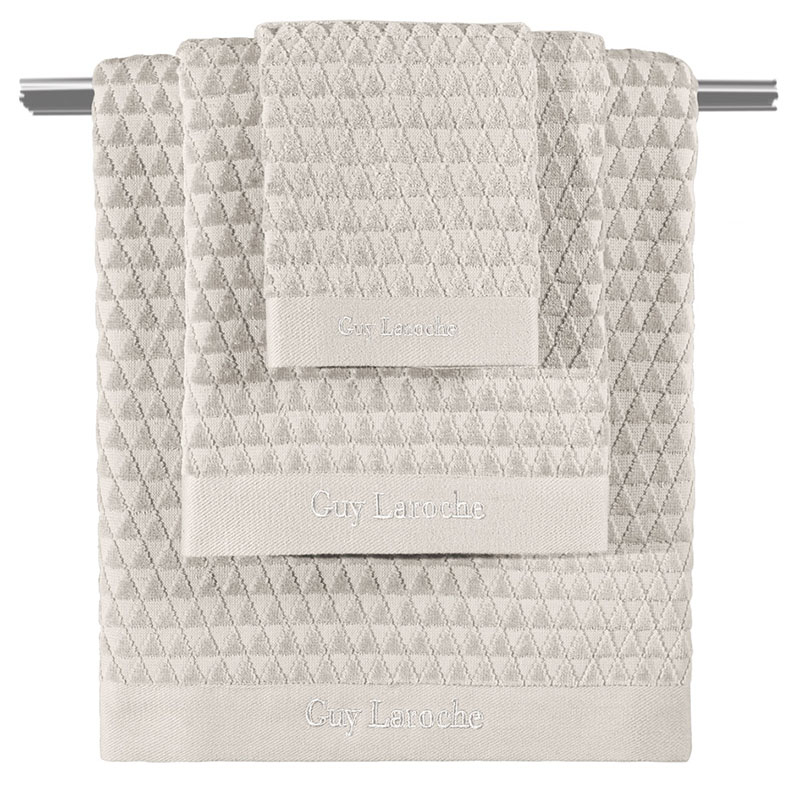 Πετσέτες Μπάνιου (Σετ 3Τμχ) Guy Laroche Tokyo Perla 500Gsm Home Λευκά Είδη Spitishop