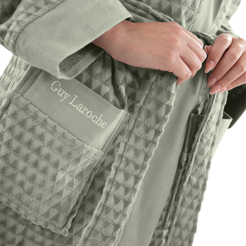 Μπουρνούζι Guy Laroche Tokyo Khaki Large Home Λευκά Είδη Μπάνιου Μπουρνούζια Spitishop