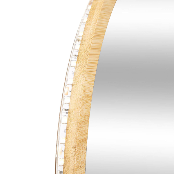 Καθρέφτης Τοίχου Με Led (Φ57) F-V Round Bamboo 174661