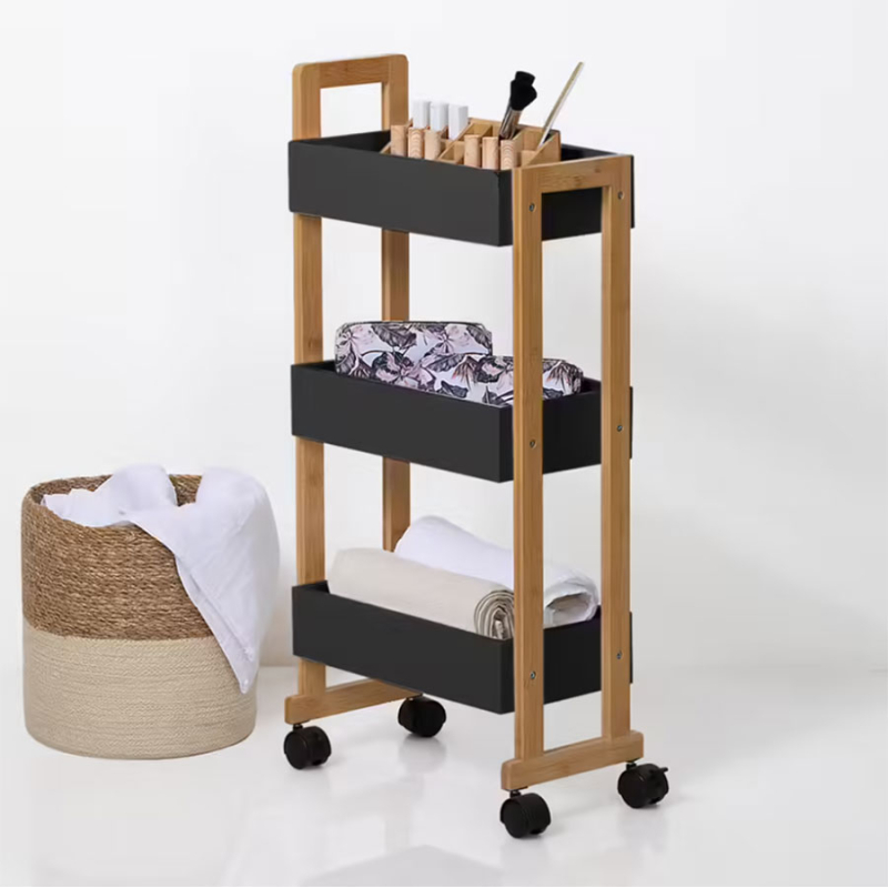 Τρόλεϊ/Ραφιέρα 3 Θέσεων (41x20x80) F-V Natureo Black 140853B